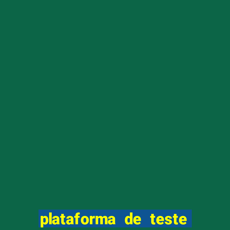 plataforma de teste pg demo